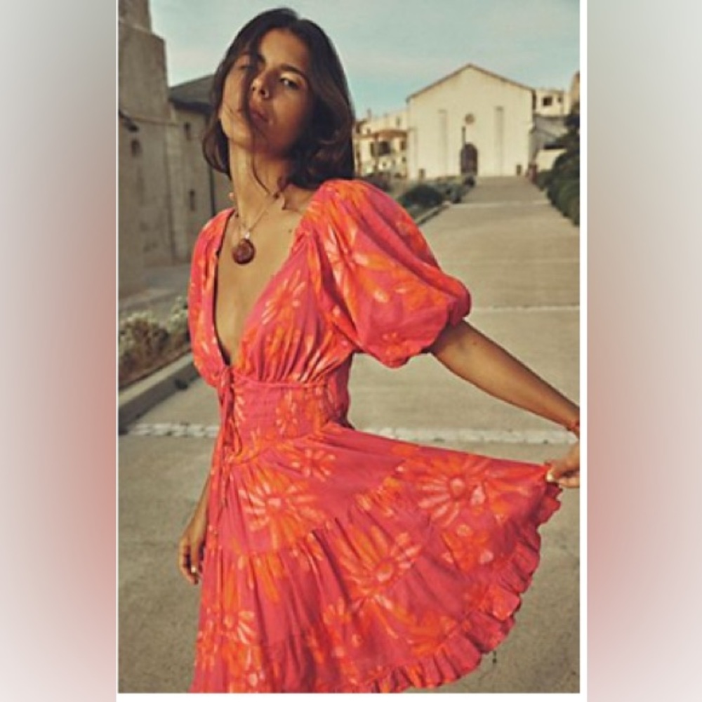 Free People Perfect Day Printed Dress